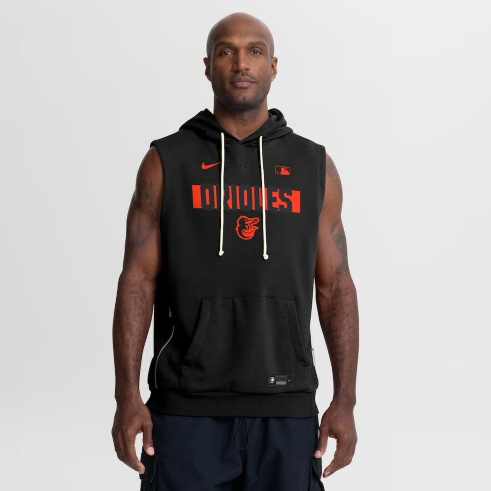 Baltimore Orioles Nike Authentic Collection Standard Issue Dri-FIT Sleeveless Hoodie Outlet