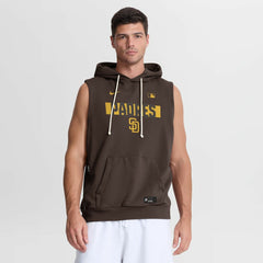 San Diego Padres Nike Authentic Collection Standard Issue Dri-FIT Sleeveless Hoodie Online