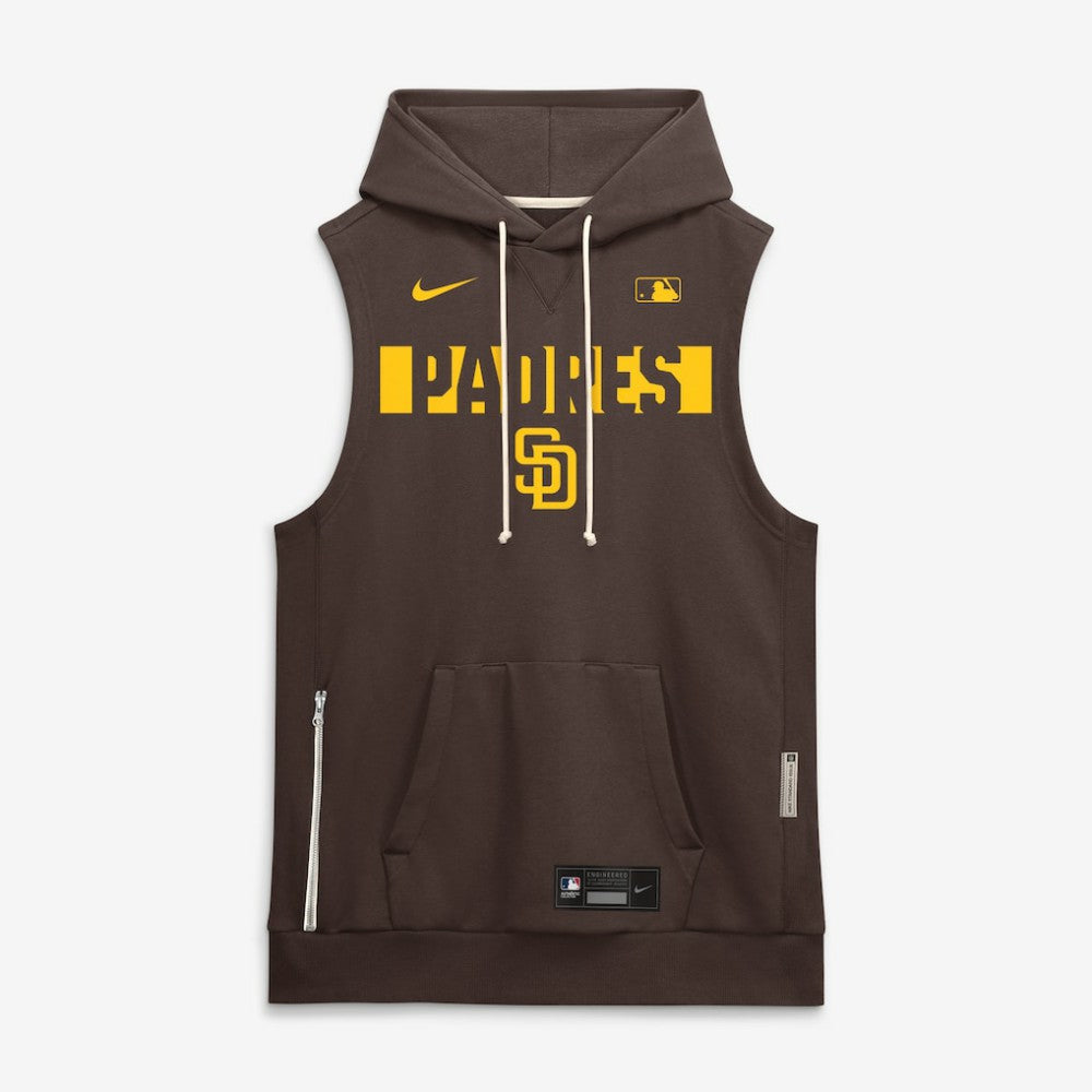 San Diego Padres Nike Authentic Collection Standard Issue Dri-FIT Sleeveless Hoodie Online