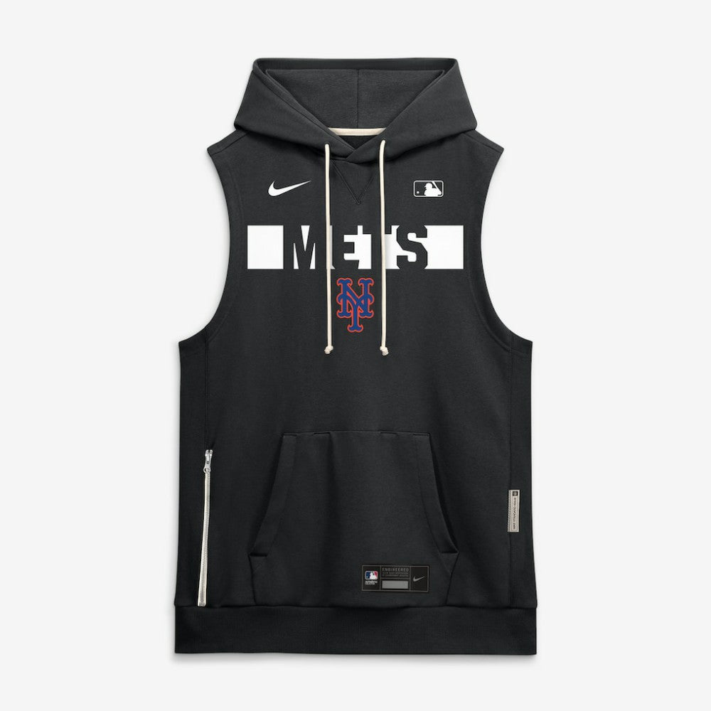 New York Mets Nike Authentic Collection Standard Issue Dri-FIT Sleeveless Hoodie Discount