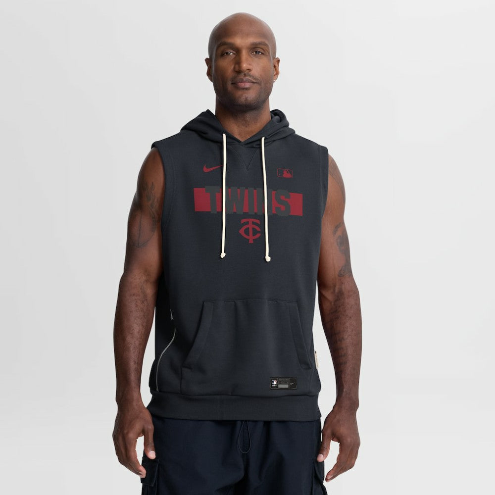Minnesota Twins Nike Authentic Collection Standard Issue Dri-FIT Sleeveless Hoodie Sale