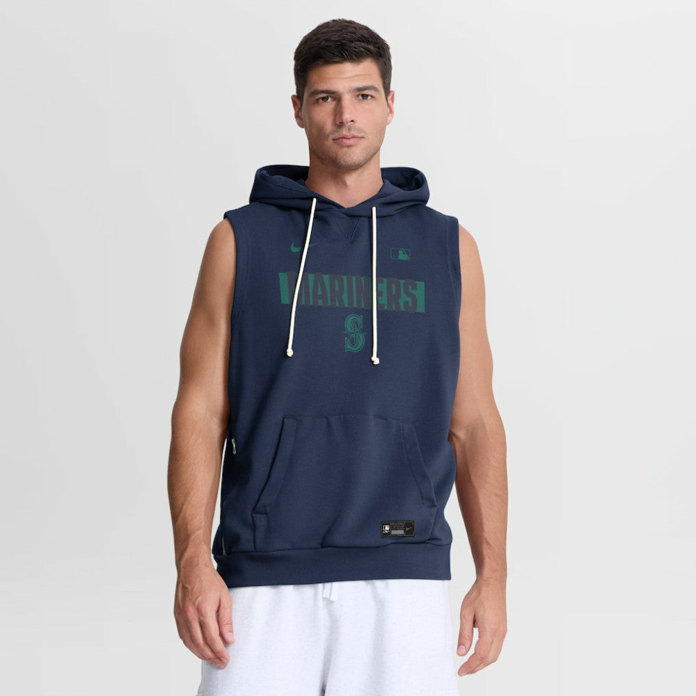 Seattle Mariners Nike Authentic Collection Standard Issue Dri-FIT Sleeveless Hoodie Near Me