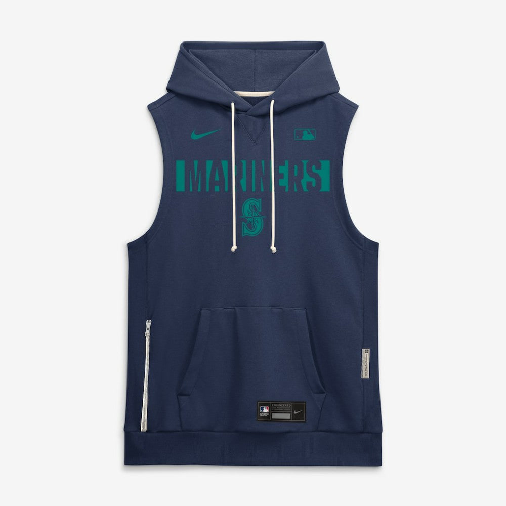 Seattle Mariners Nike Authentic Collection Standard Issue Dri-FIT Sleeveless Hoodie Near Me
