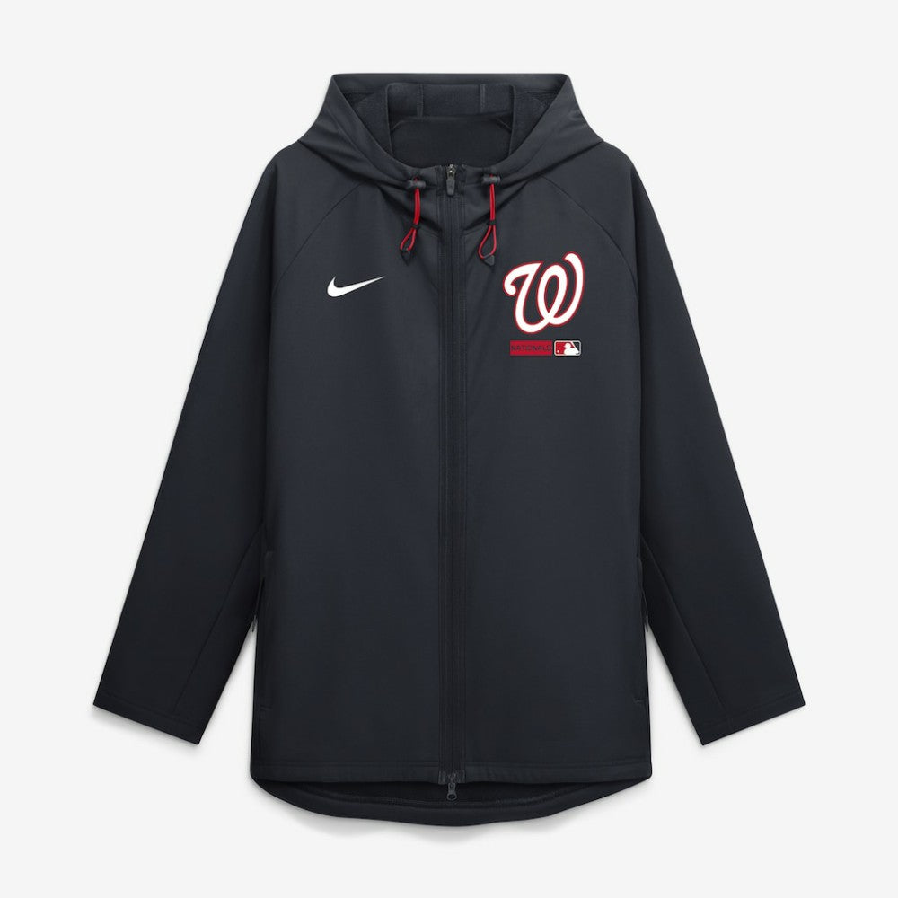 Washington Nationals Nike Authentic Collection Raglan Therma-FIT Full-Zip Hooded Jacket for sale
