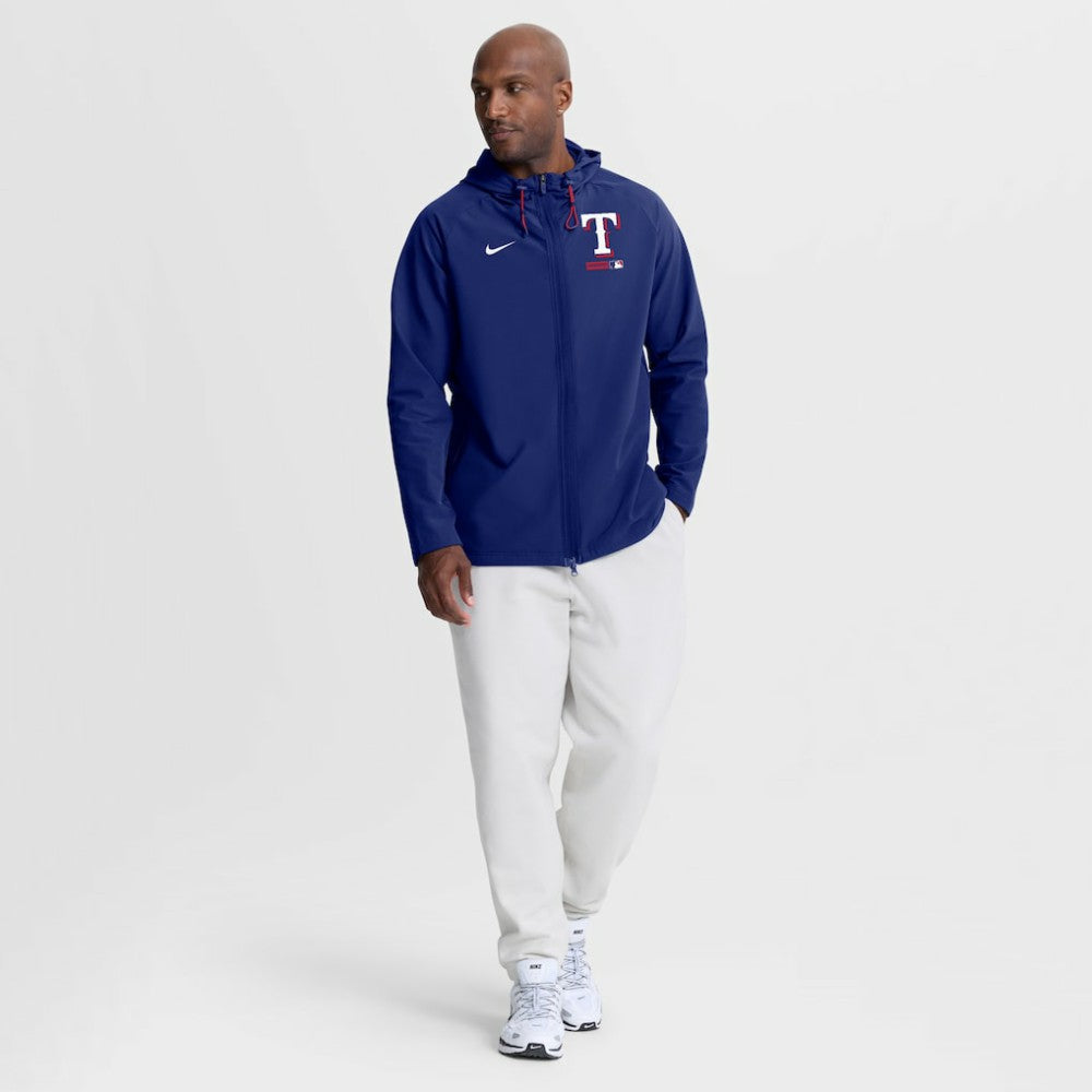 Texas Rangers Nike Authentic Collection Raglan Therma-FIT Full-Zip Hooded Jacket Near Me