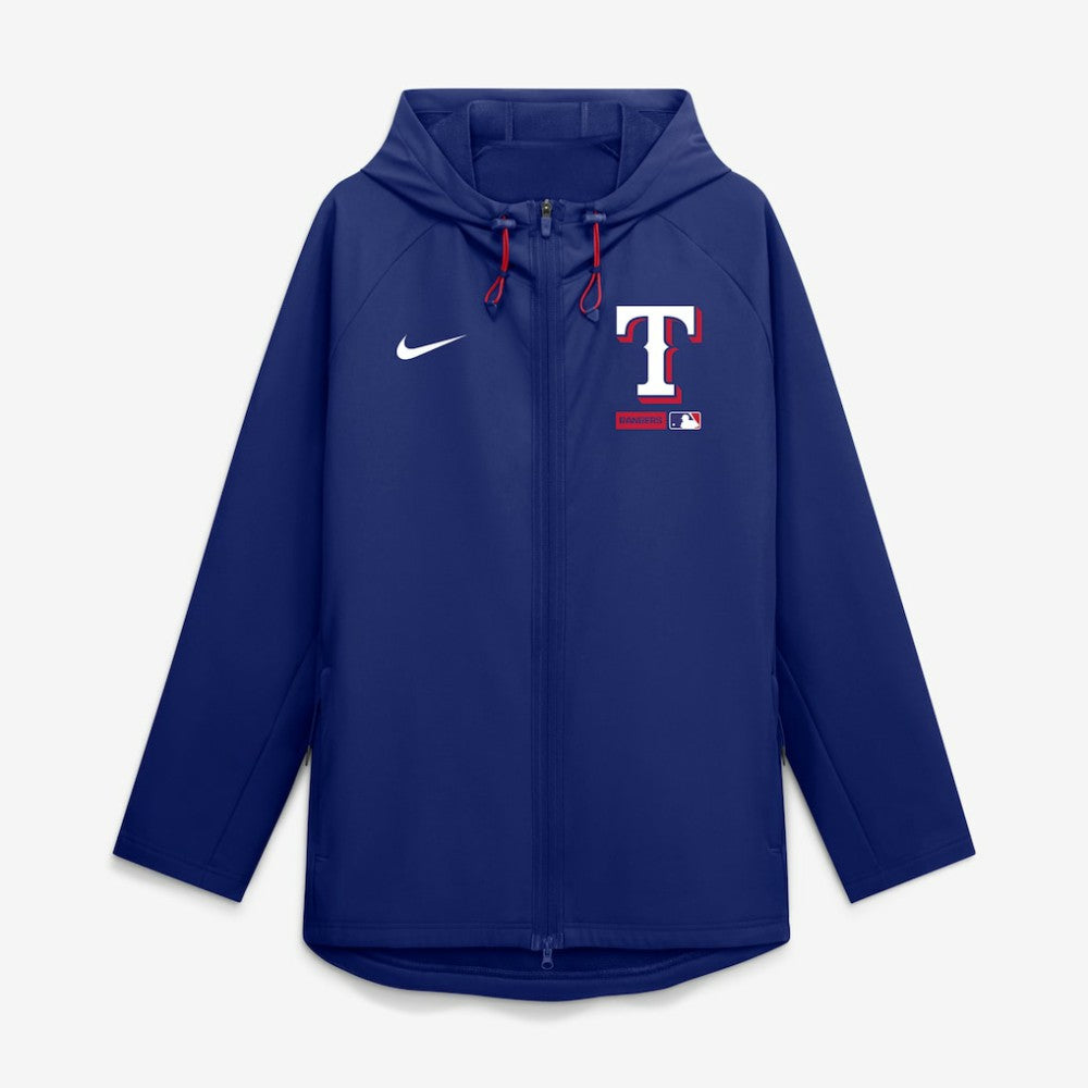 Texas Rangers Nike Authentic Collection Raglan Therma-FIT Full-Zip Hooded Jacket Near Me