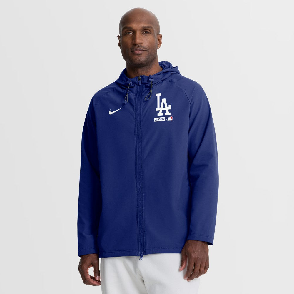 Los Angeles Dodgers Nike Authentic Collection Raglan Therma-FIT Full-Zip Hooded Jacket for sale