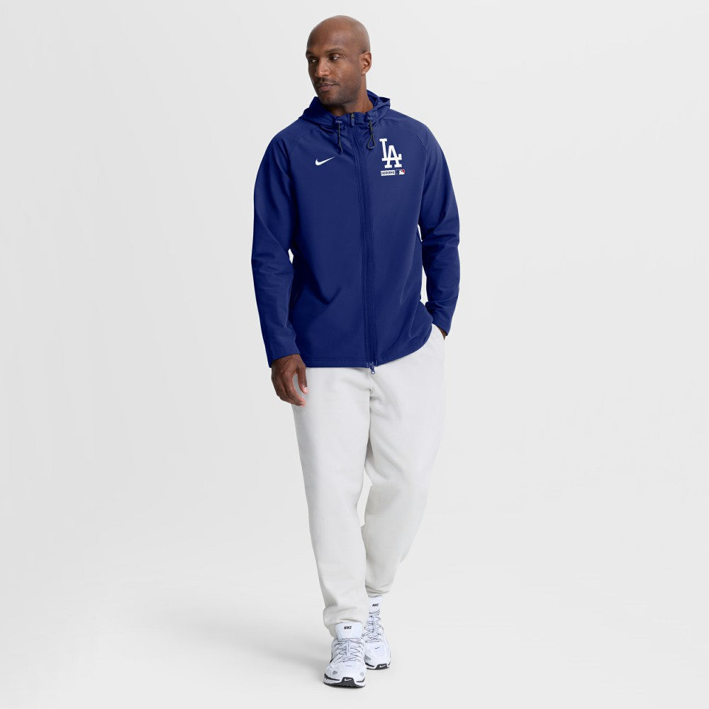 Los Angeles Dodgers Nike Authentic Collection Raglan Therma-FIT Full-Zip Hooded Jacket for sale
