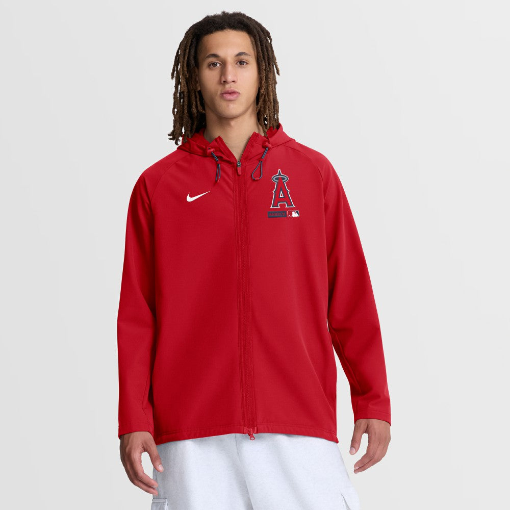 Los Angeles Angels Nike Authentic Collection Raglan Therma-FIT Full-Zip Hooded Jacket Discount