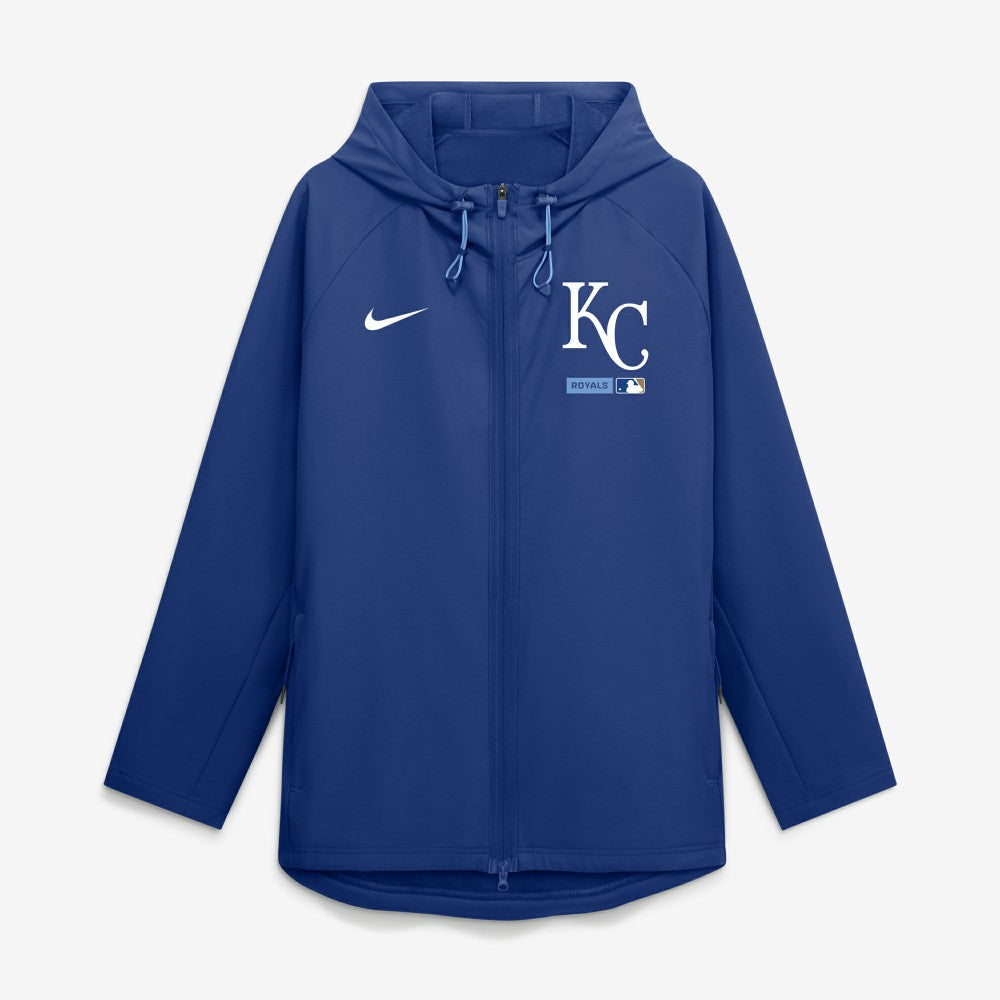 Kansas City Royals Nike Authentic Collection Raglan Therma-FIT Full-Zip Hooded Jacket for sale