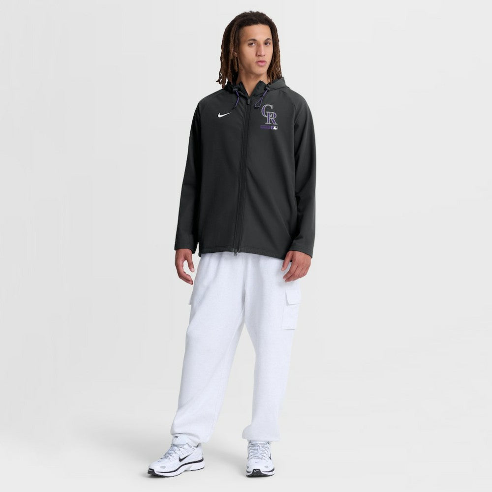 Colorado Rockies Nike Authentic Collection Raglan Therma-FIT Full-Zip Hooded Jacket Online