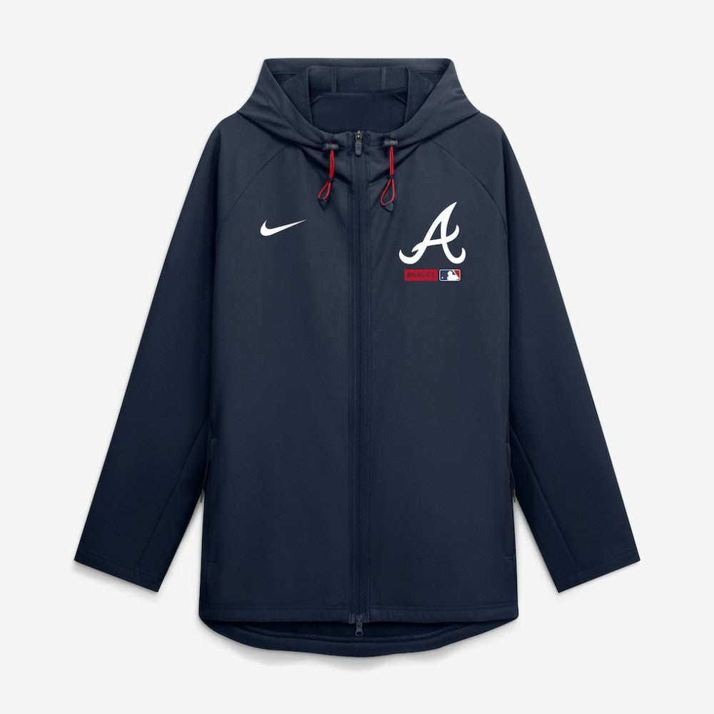 Atlanta Braves Nike Authentic Collection Raglan Therma-FIT Full-Zip Hooded Jacket Online
