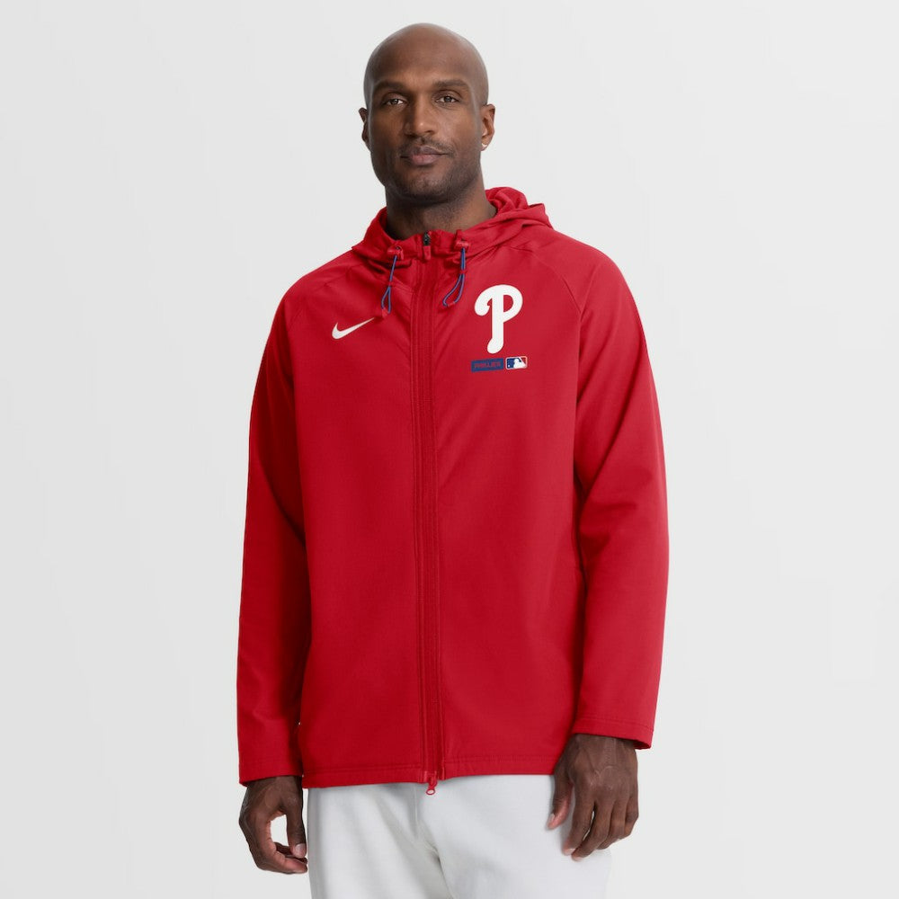 Philadelphia Phillies Nike Authentic Collection Raglan Therma-FIT Full-Zip Hooded Jacket for sale