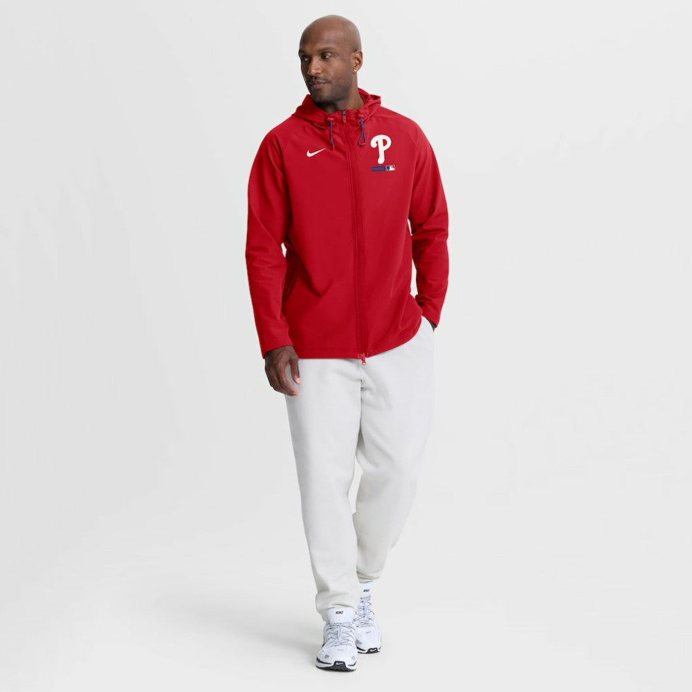 Philadelphia Phillies Nike Authentic Collection Raglan Therma-FIT Full-Zip Hooded Jacket for sale