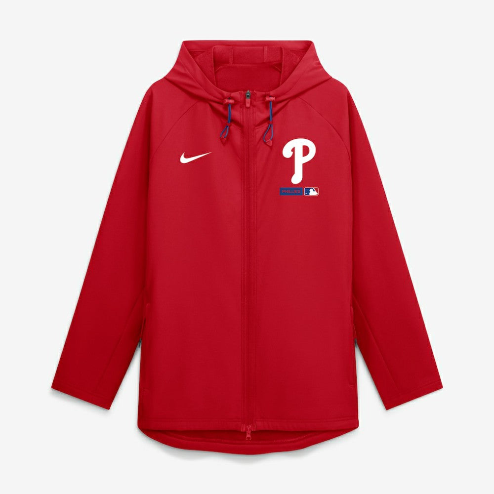 Philadelphia Phillies Nike Authentic Collection Raglan Therma-FIT Full-Zip Hooded Jacket for sale