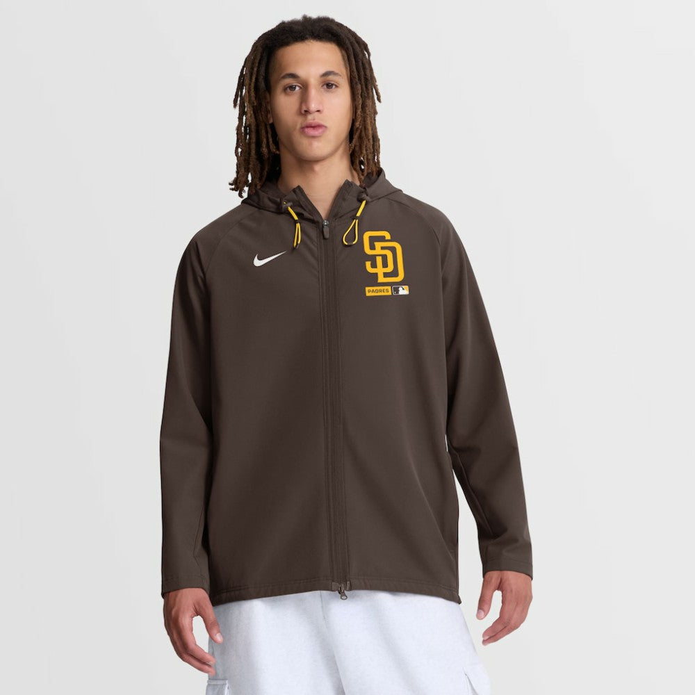 San Diego Padres Nike Authentic Collection Raglan Therma-FIT Full-Zip Hooded Jacket Sale