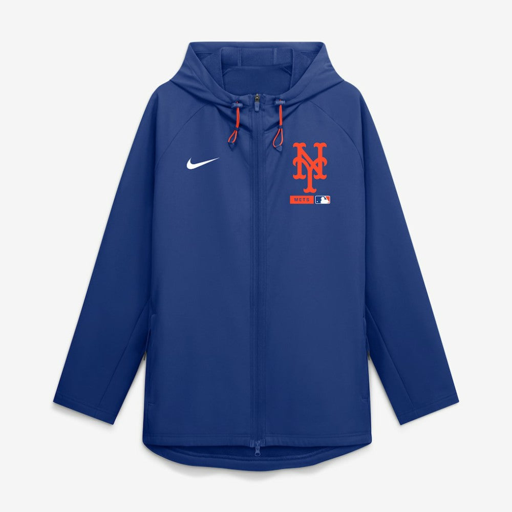 New York Mets Nike Authentic Collection Raglan Therma-FIT Full-Zip Hooded Jacket for sale