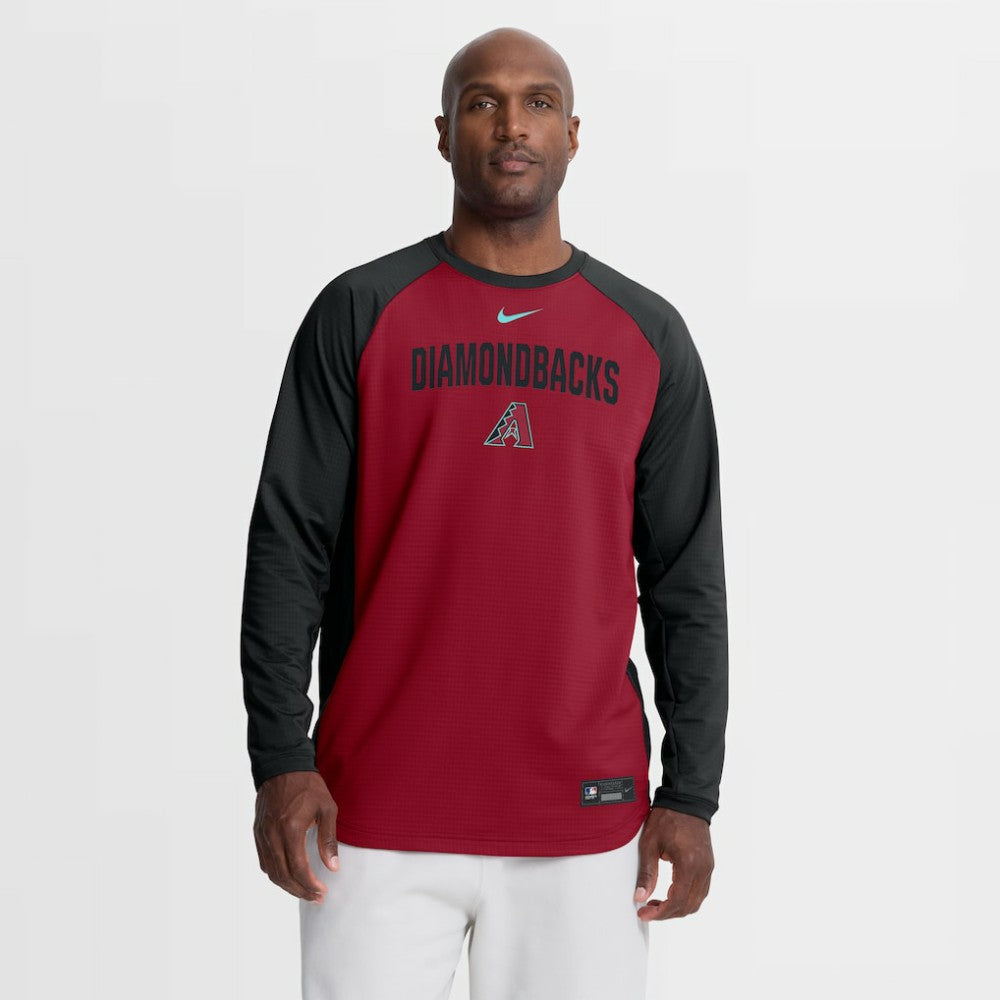 Arizona Diamondbacks Nike Authentic Collection Raglan Dri-FIT Sweatshirt Discount