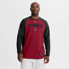 Arizona Diamondbacks Nike Authentic Collection Raglan Dri-FIT Sweatshirt Discount