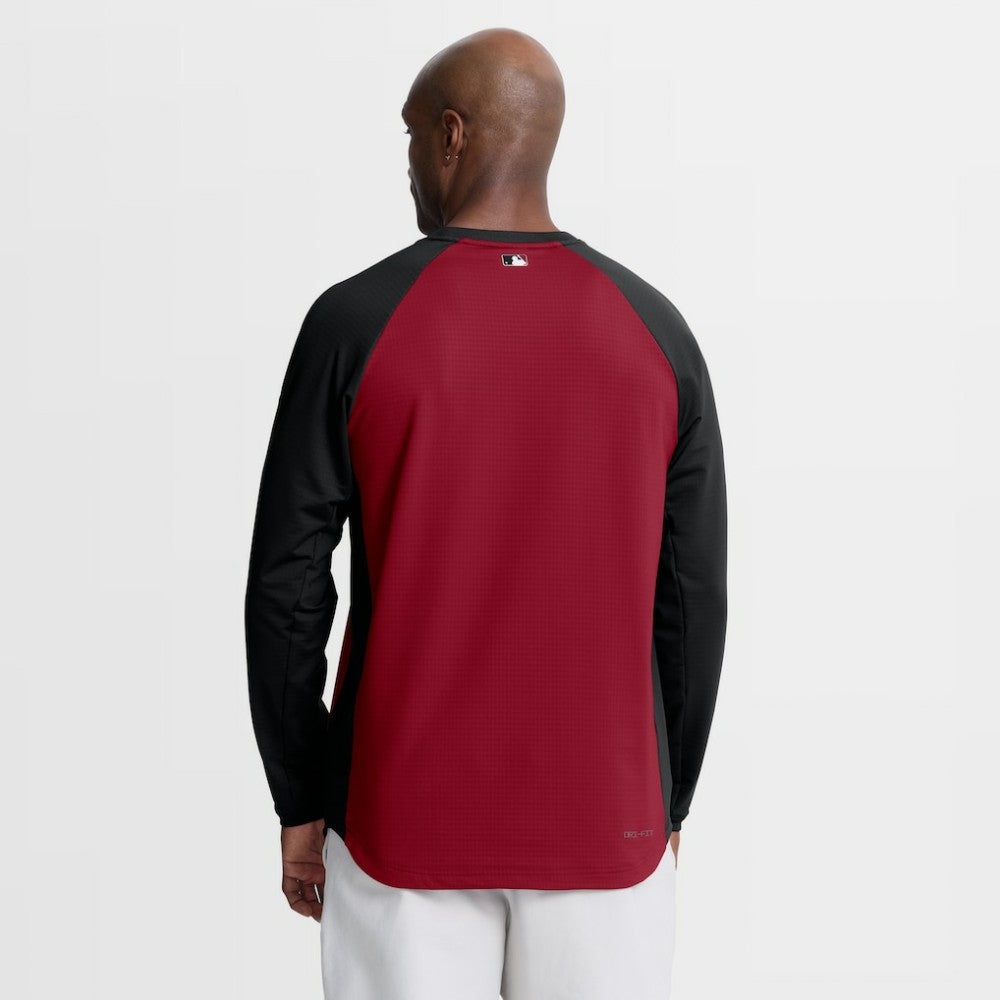 Arizona Diamondbacks Nike Authentic Collection Raglan Dri-FIT Sweatshirt Discount