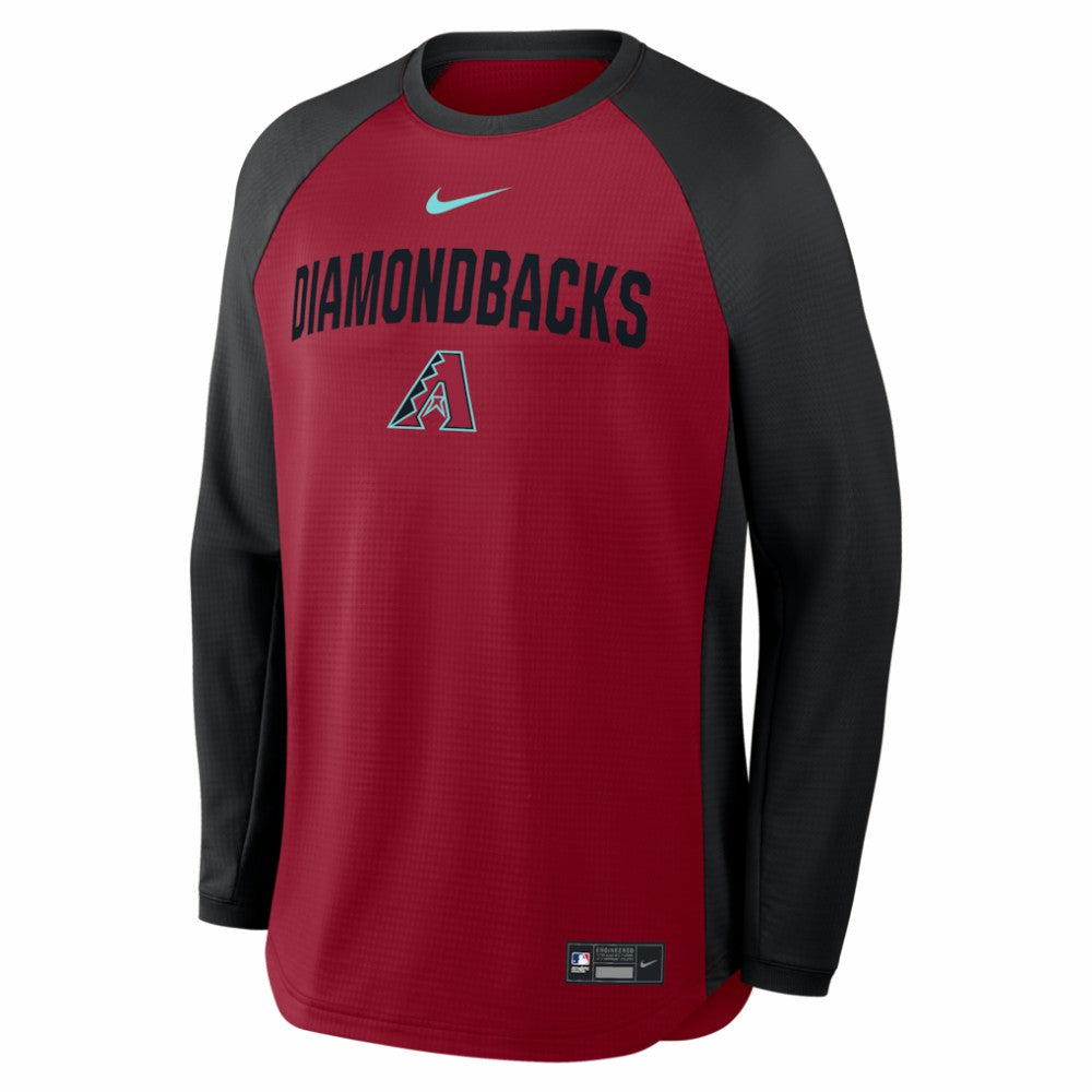 Arizona Diamondbacks Nike Authentic Collection Raglan Dri-FIT Sweatshirt Discount