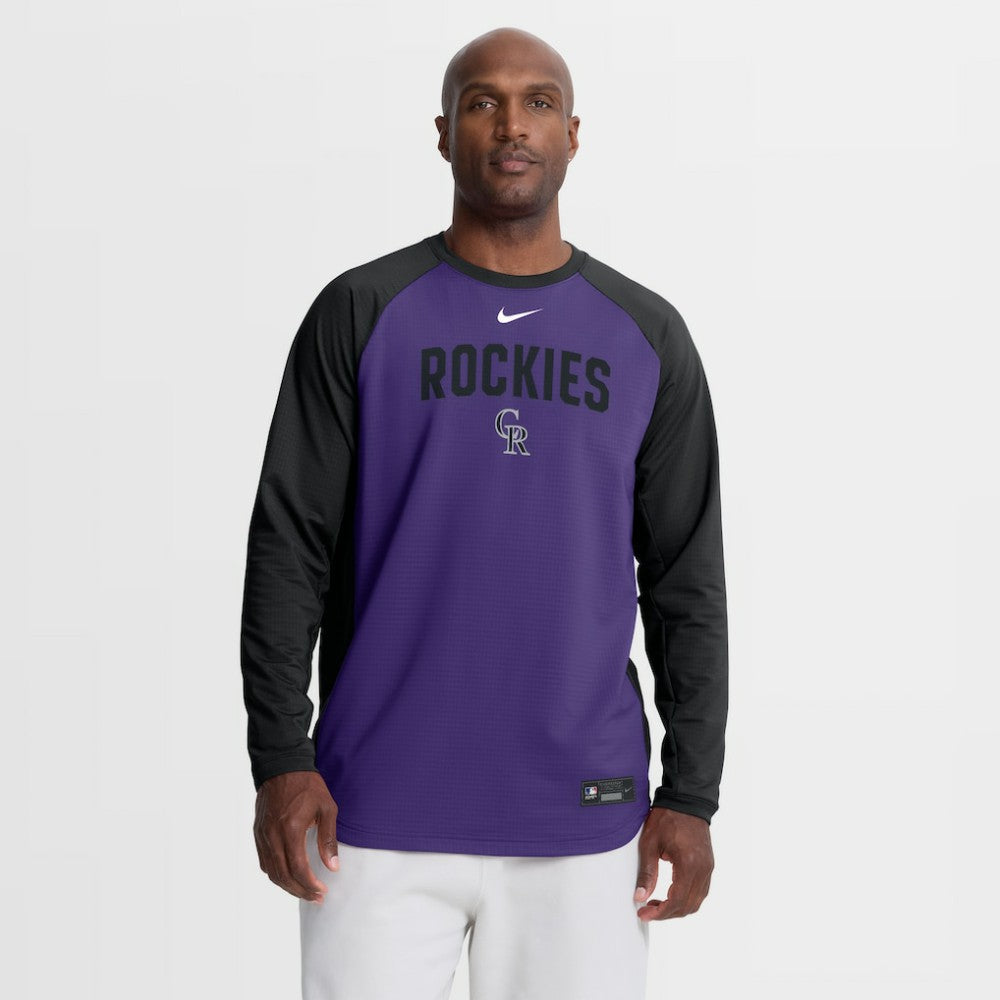 Colorado Rockies Nike Authentic Collection Raglan Dri-FIT Sweatshirt Near Me