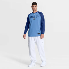 Kansas City Royals Nike Authentic Collection Raglan Dri-FIT Sweatshirt for sale