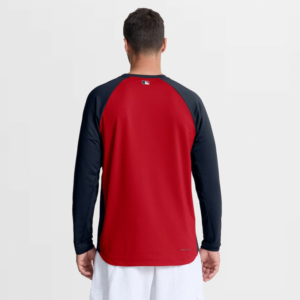 Atlanta Braves Nike Authentic Collection Raglan Dri-FIT Sweatshirt Sale