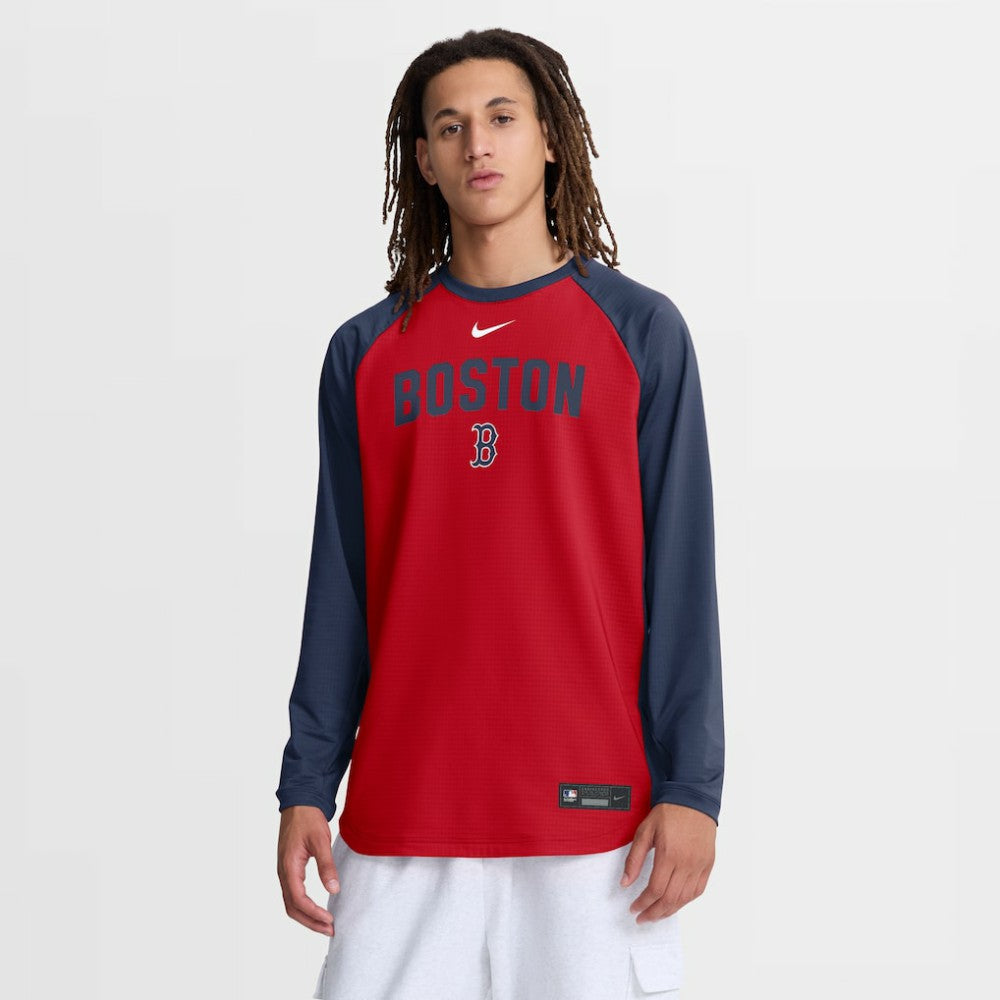 Boston Red Sox Nike Authentic Collection Raglan Dri-FIT Sweatshirt Online