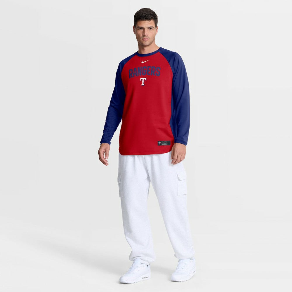 Texas Rangers Nike Authentic Collection Raglan Dri-FIT Sweatshirt for sale