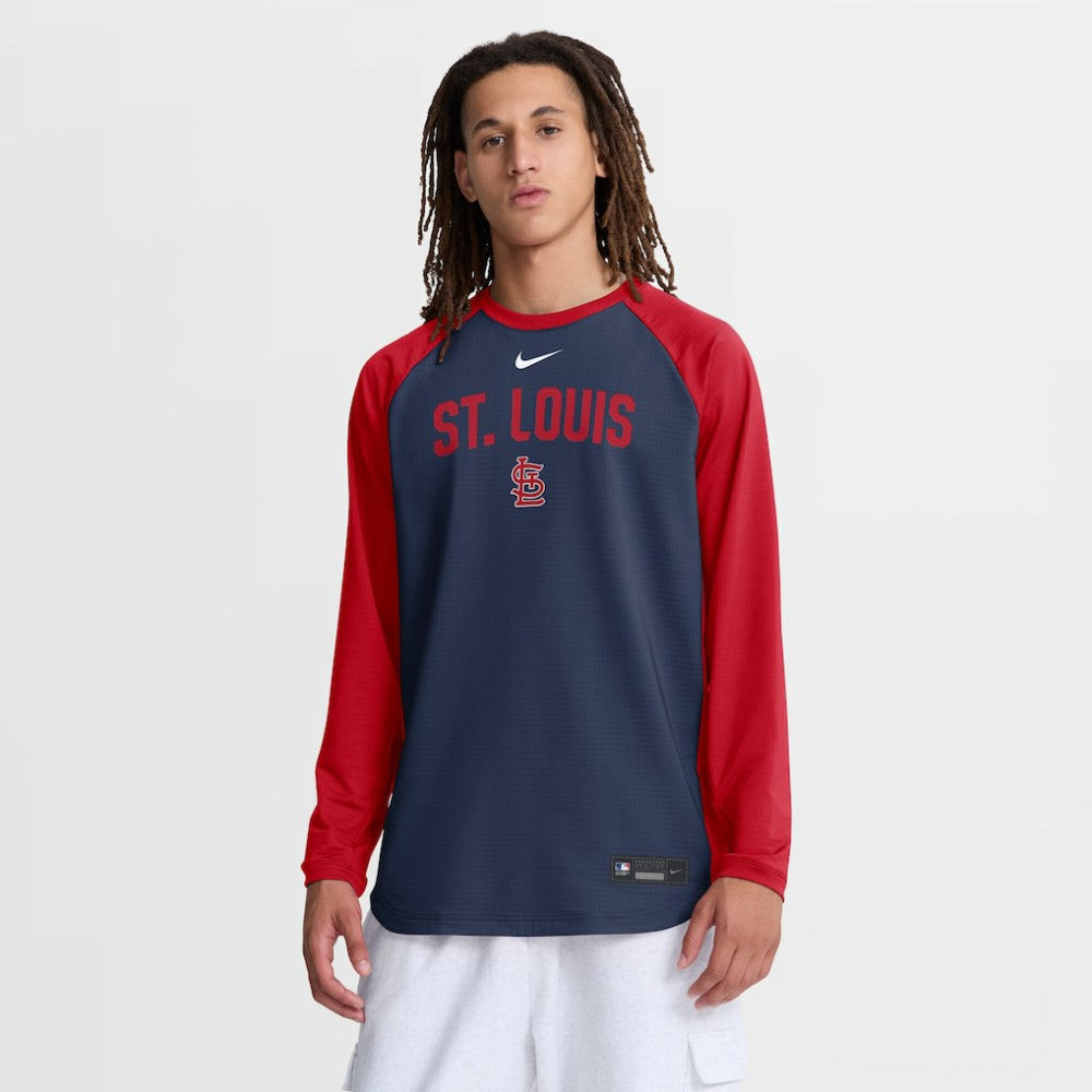 St. Louis Cardinals Nike Authentic Collection Raglan Dri-FIT Sweatshirt Online