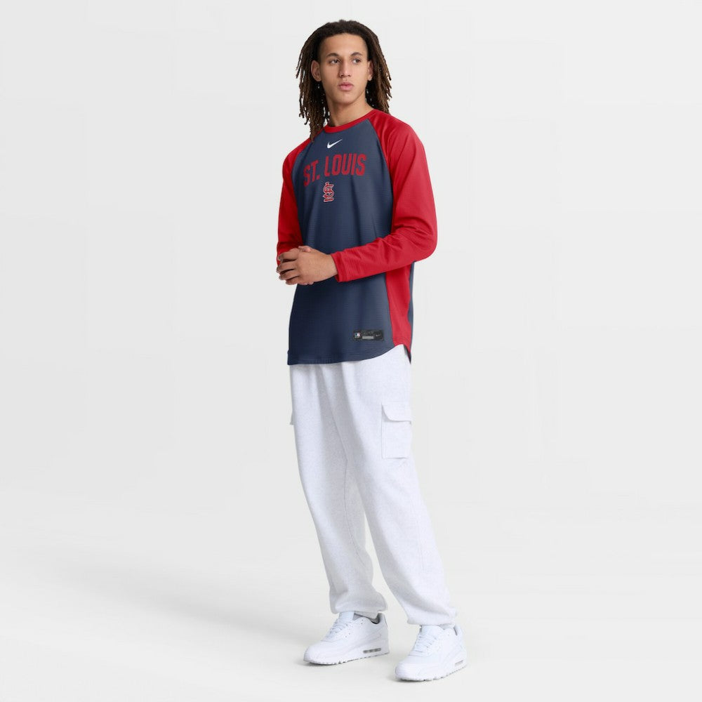 St. Louis Cardinals Nike Authentic Collection Raglan Dri-FIT Sweatshirt Online