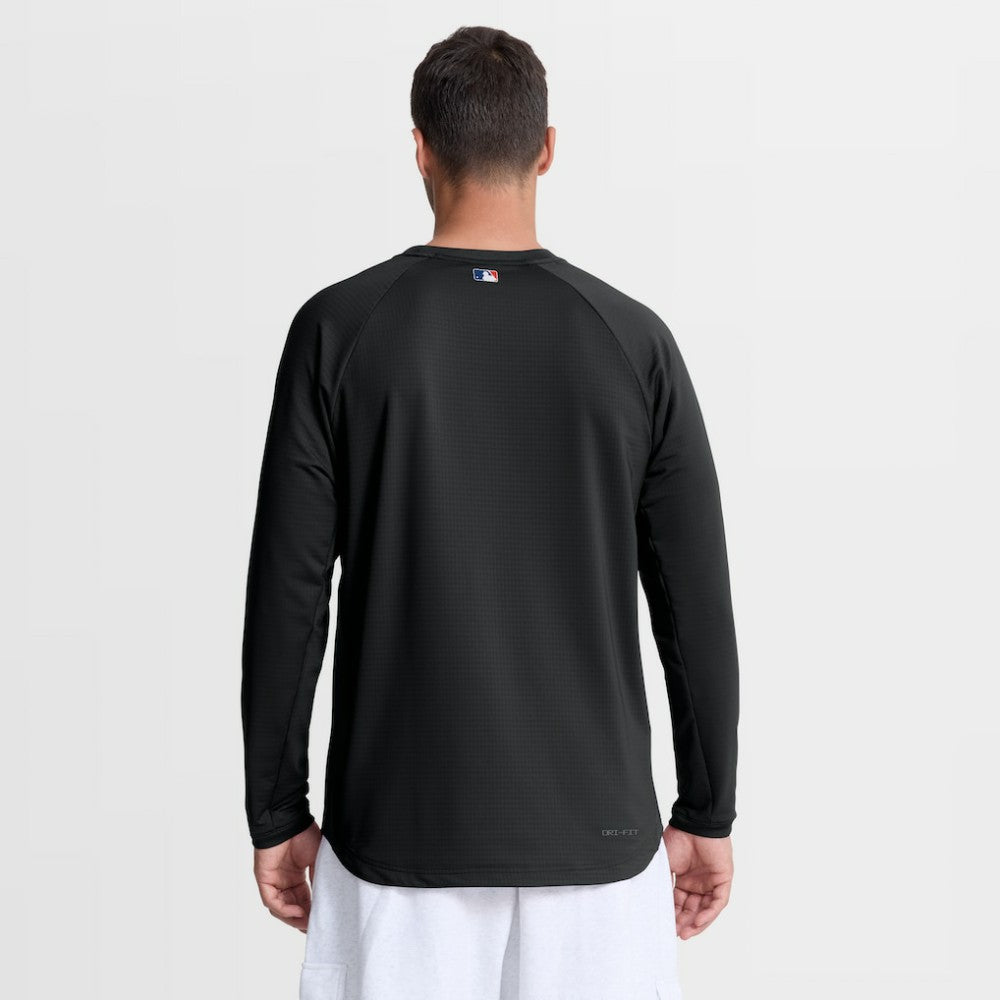 New York Mets Nike Authentic Collection Raglan Dri-FIT Sweatshirt Outlet