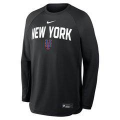 New York Mets Nike Authentic Collection Raglan Dri-FIT Sweatshirt Outlet