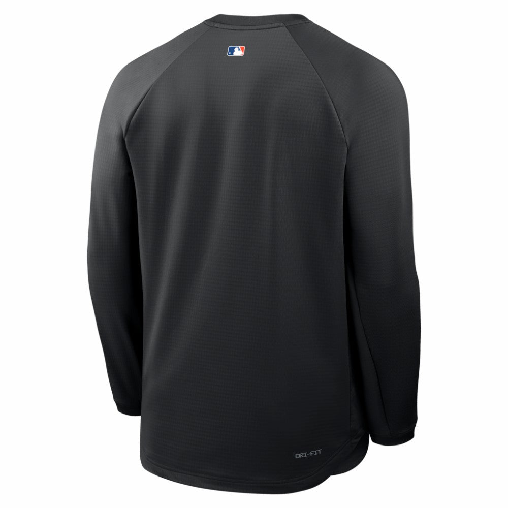 New York Mets Nike Authentic Collection Raglan Dri-FIT Sweatshirt Outlet