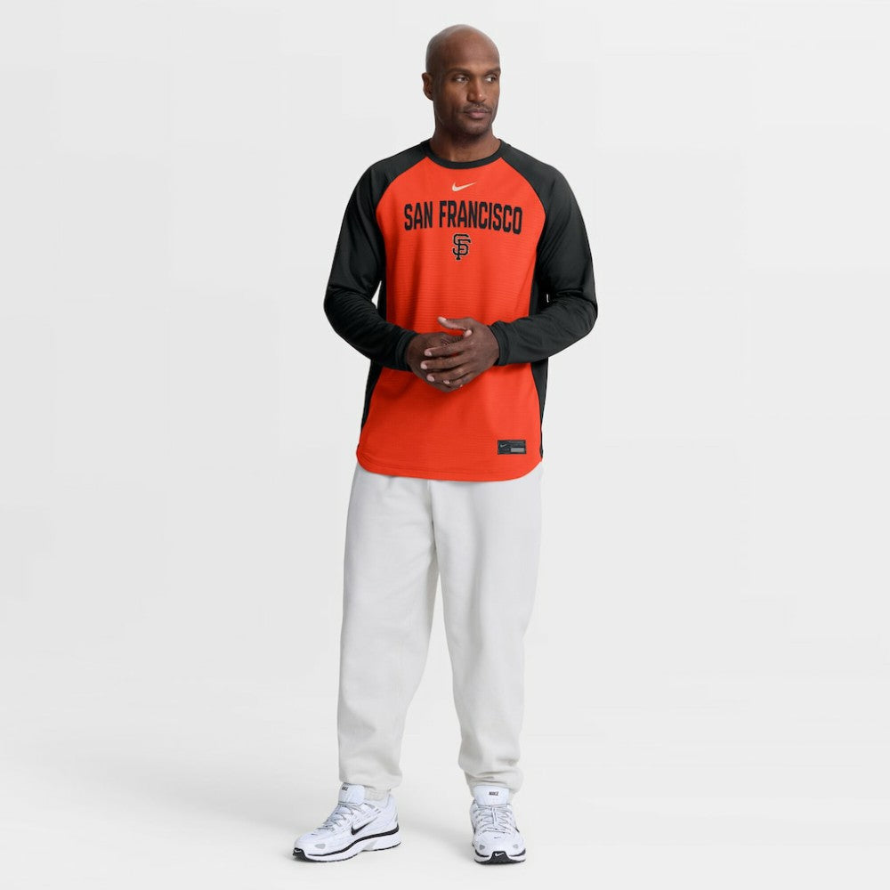 San Francisco Giants Nike Authentic Collection Raglan Dri-FIT Sweatshirt Discount