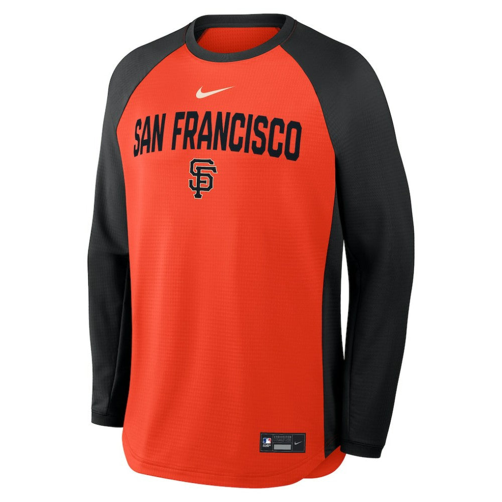 San Francisco Giants Nike Authentic Collection Raglan Dri-FIT Sweatshirt Discount