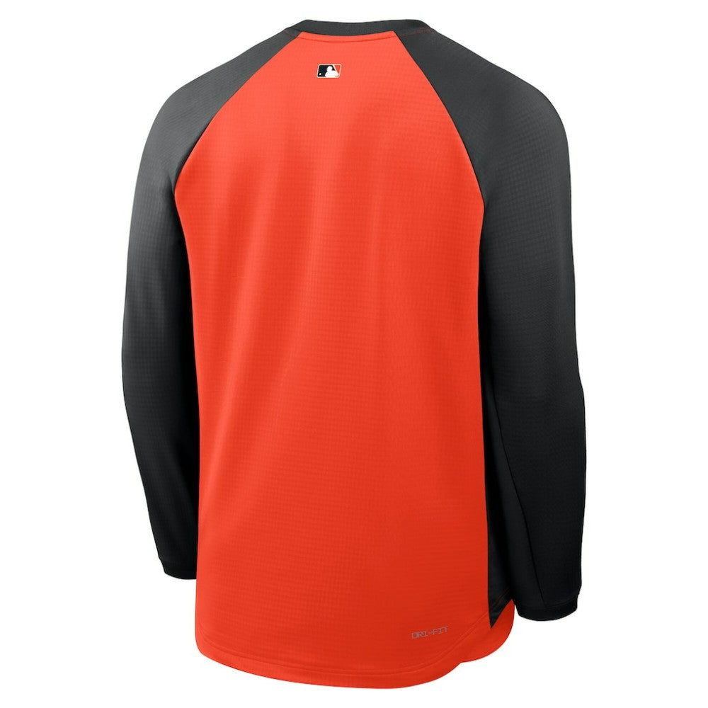 San Francisco Giants Nike Authentic Collection Raglan Dri-FIT Sweatshirt Discount