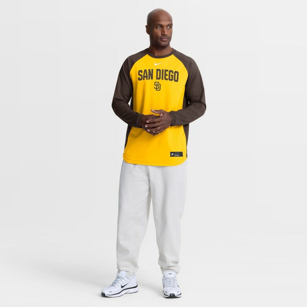San Diego Padres Nike Authentic Collection Raglan Dri-FIT Sweatshirt Discount
