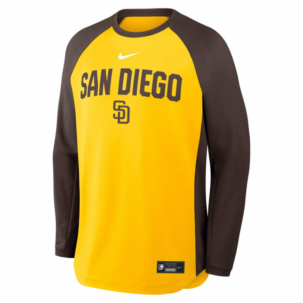 San Diego Padres Nike Authentic Collection Raglan Dri-FIT Sweatshirt Discount