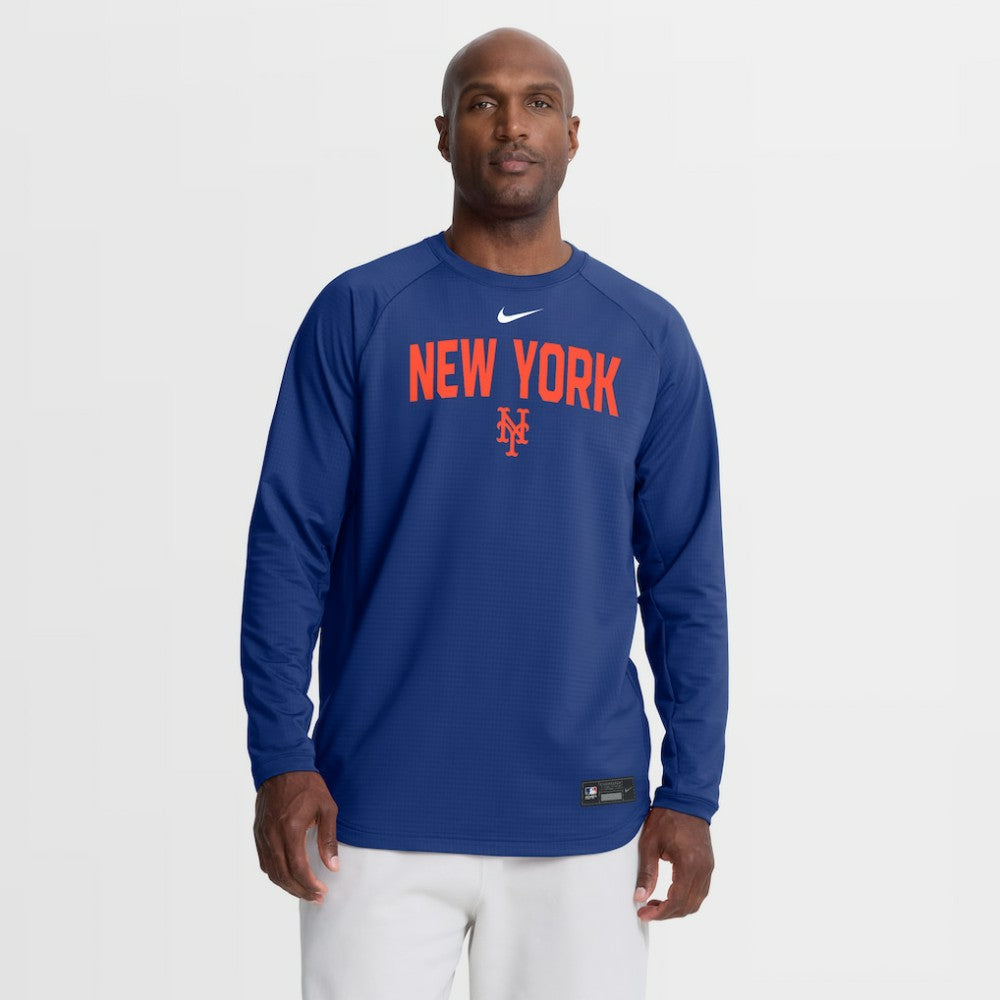 New York Mets Nike Authentic Collection Raglan Dri-FIT Sweatshirt Online