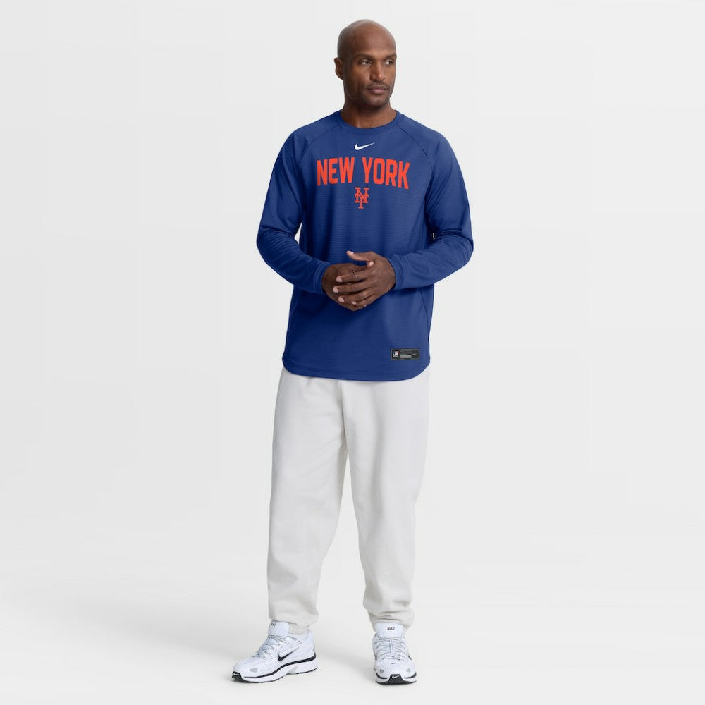 New York Mets Nike Authentic Collection Raglan Dri-FIT Sweatshirt Online