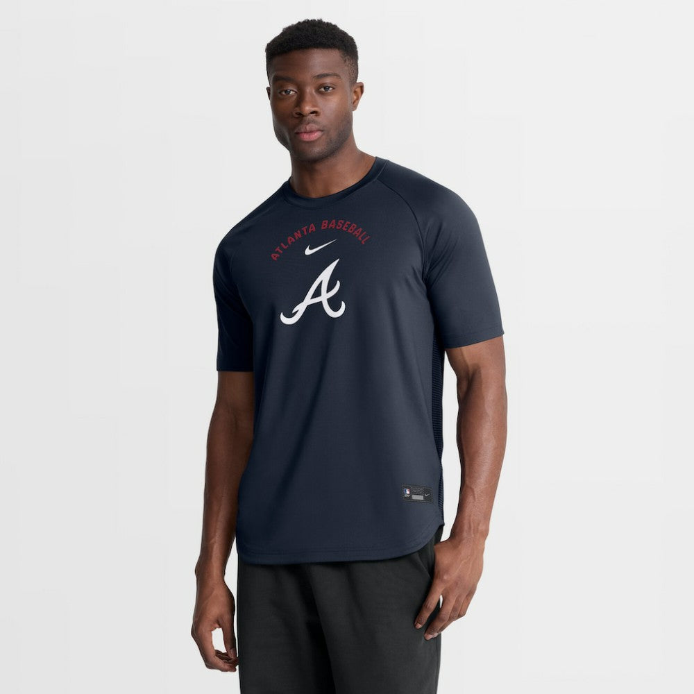 Atlanta Braves Nike Authentic Collection Batting Practice Pre-Game Raglan Dri-FIT Top Outlet