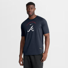 Atlanta Braves Nike Authentic Collection Batting Practice Pre-Game Raglan Dri-FIT Top Outlet