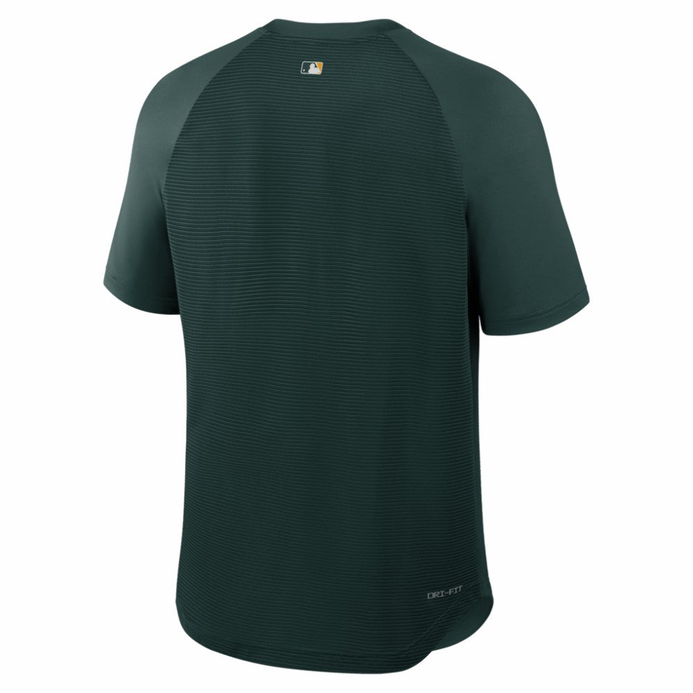 Athletics Nike Authentic Collection Batting Practice Pre-Game Raglan Dri-FIT Top for sale