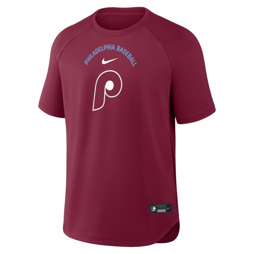 Philadelphia Phillies Nike Authentic Collection Batting Practice Pre-Game Raglan Dri-FIT Top for sale
