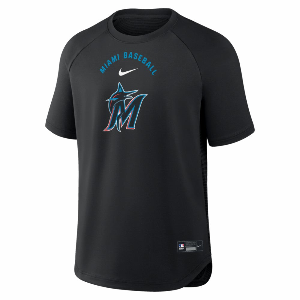Miami Marlins Nike Authentic Collection Batting Practice Pre-Game Raglan Dri-FIT Top Online