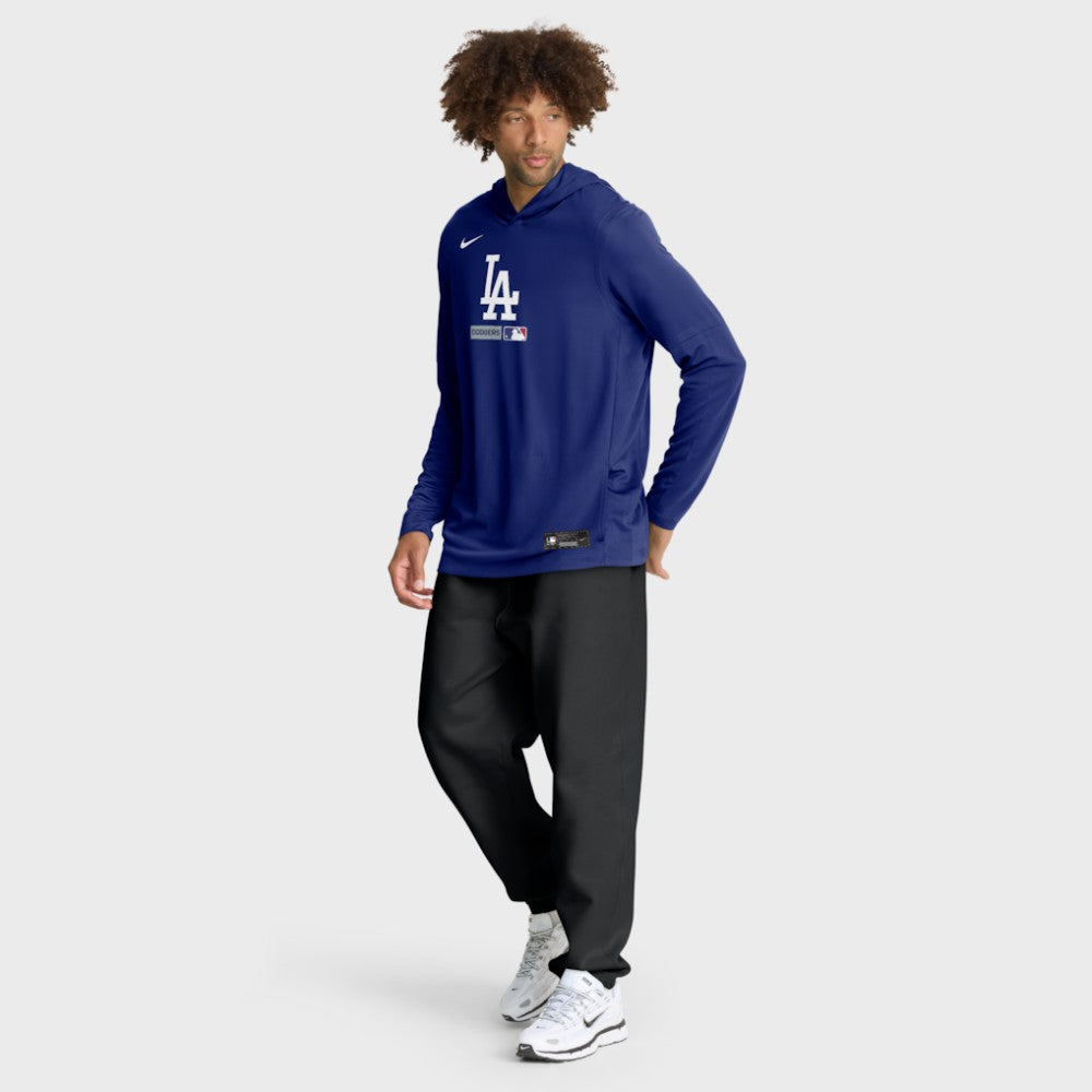 Los Angeles Dodgers Nike Authentic Collection Dri-FIT Long Sleeve Hooded T-Shirt Sale
