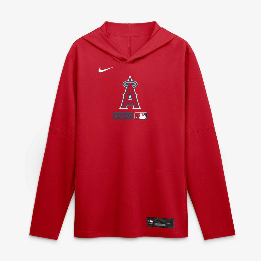 Los Angeles Angels Nike Authentic Collection Dri-FIT Long Sleeve Hooded T-Shirt Sale