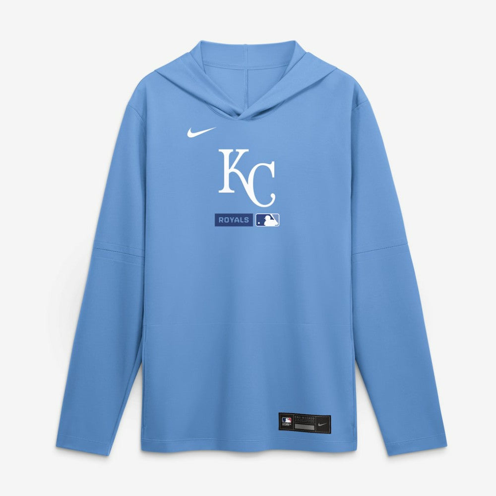 Kansas City Royals Nike Authentic Collection Dri-FIT Long Sleeve Hooded T-Shirt Discount
